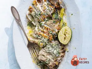 Кальмар зі спаржею та пармезаном