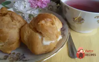 Еклери З Сирним Кремом Та Смаженими Яблуками