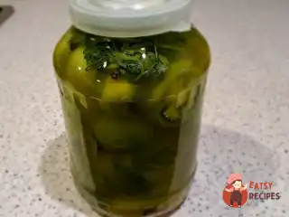 Зелені помідори на зиму без стерилізації