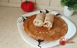 Млинці З Адигейським Сиром І Помідором