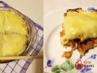 Запіканка з картоплі з рибою та овочами