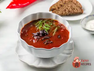 Пісний борщ із чорносливом