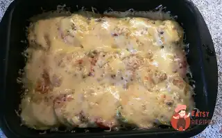Кабачок З Помідорами Та Сиром