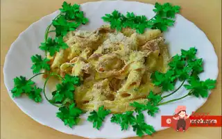 Макарони Пенне З Прошутто У Вершковому Соусі.