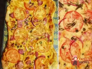 Піца з беконом та каперсами