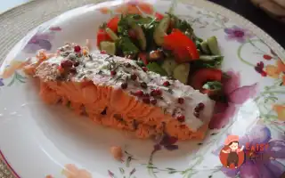 Запечений Лосось З Рожевим Перцем