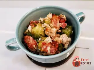 Брюссельська капуста з фаршем з індички