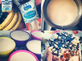 Бананова панна-котта