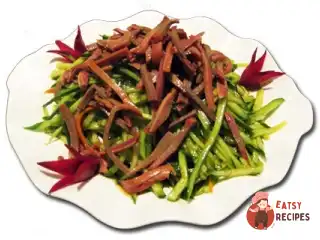 Китайський салат із мови з огірками