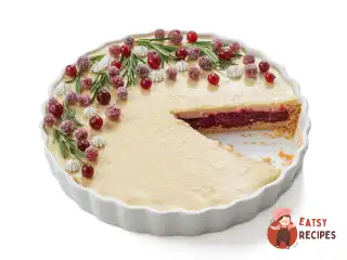 Безглютеновий пиріг з журавлиною та білим шоколадом