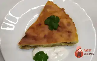 Заливний Пиріг Із Капустою Та Фаршем