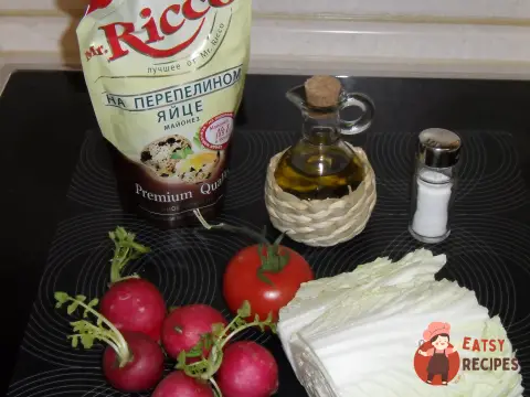 Весняний салат з редькою