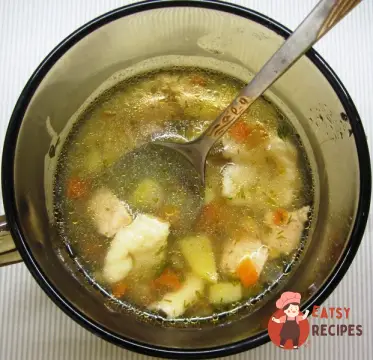 Суп курячий з галушками