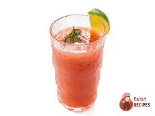 Кисель із полуниці з лаймом та м'ятою