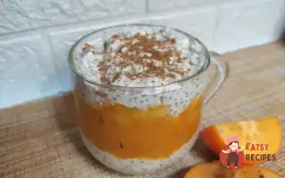 Чіа-пудинг із хурмою