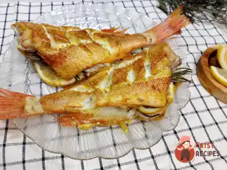 Морський окунь у духовці