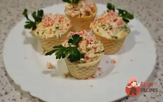 Тарталетки З Плавленим Сиром І Крабовими Паличками