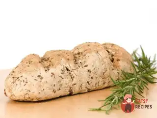 Пісний хліб із борошна з лимоном і розмарином