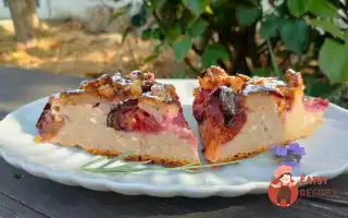 Сливовий Пиріг З Какао Та Горіхами.