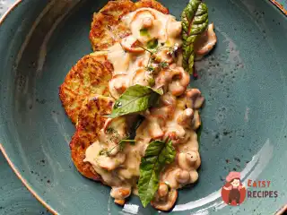 Оладки з кабачків з лисичками