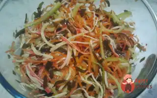 Салат З Морською Капустою Та Крабовими Паличками