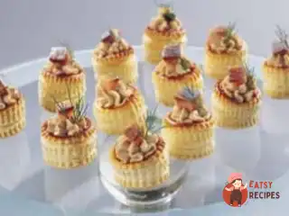 Тарталетки з мусом з норвезького оселедця та сиру