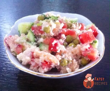 Кускус із лососем