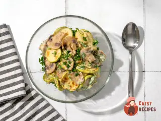 Крок 5: Салат із кабачків і печериць