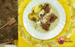 Баранина Корейка З Чехонню, Білим Вином Та Картоплею