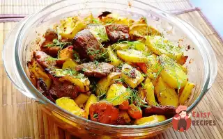 Соєве М'яСо Із Запеченою Картоплею Та Овочами