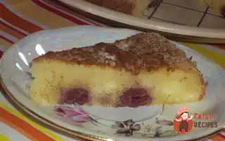 Вишневий Пиріг Із Заливкою