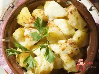 Печену картоплю з шафраном