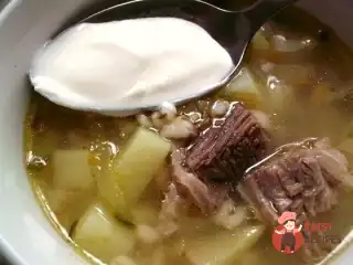 Розсольник з яловичиною