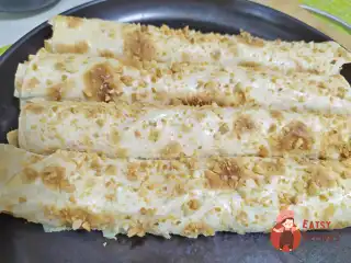 Рулетики з лавашу з творогом і горіхами