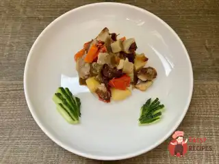 Соте з індичкою та імбиром у духовці