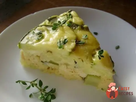 Курячий пиріг з сиром і цукіні