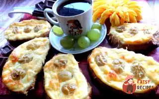 Гренки Із Запеченим Сиром