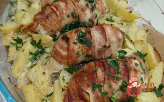 Куряче Філе В Беконі З Часником