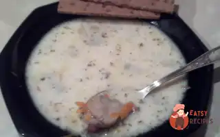 Курячий Бульйон З Грибами Та Плавленим Сирком