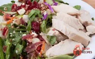 Теплий Салат З Куркою Та Грибами