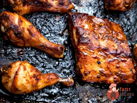 Курча з перцем чипотле, корицею та цукром