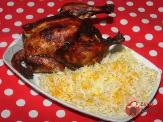 Плов з куркою, фаршированою горіховою начинкою, «Льовенги плов»