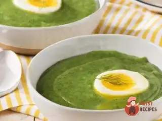 Зелений суп-пюре з вершковим сиром