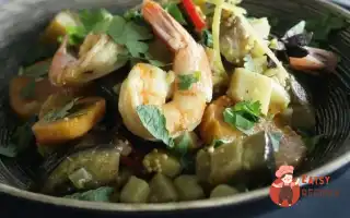 Овочеве Каррі З Креветками