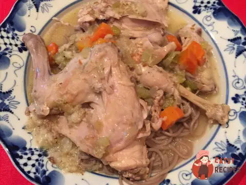 Кролик тушкований з овочами (Дієта № 9)