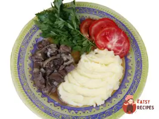 Яловиче серце тушковане