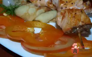 Сьомга На Шпажках, Запечена В Духовці