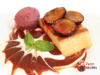 Сирна запіканка зі сливами