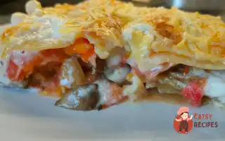Лазанья З Грибами Й Помідорами