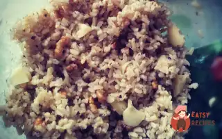 Рисовий Салат З Сулугуні, Волоськими Горіхами Та Каррі.